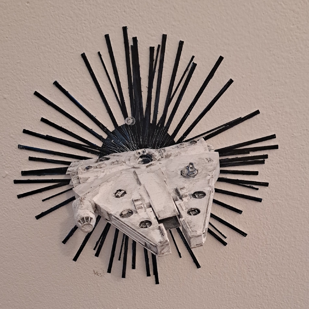 Black and White Mixed Media Wall Art